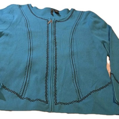M-T-W-T 9-5 Shacket With Embroidery Detail Size L Vintage