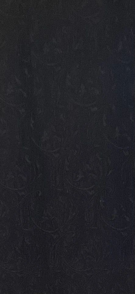 Tela negra de cuervo jacquard en relieve 100 % seda de alta calidad por yarda 44" de ancho Foto 2 de 4