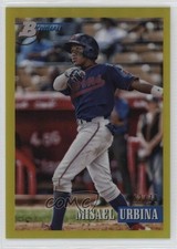2021 Bowman Heritage Prospects Yellow Chrome Refractor 62/75 Misael Urbina 00hi