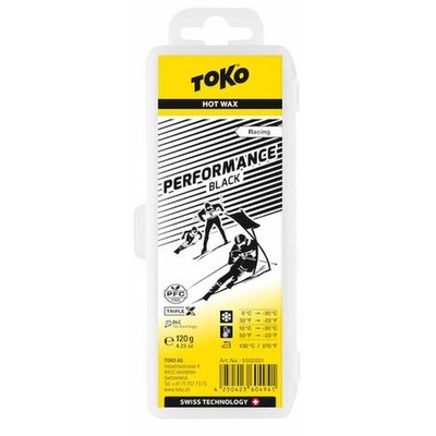 Toko Performance Ski and Snowboard Hot Wax 120g Black Fluoro Free