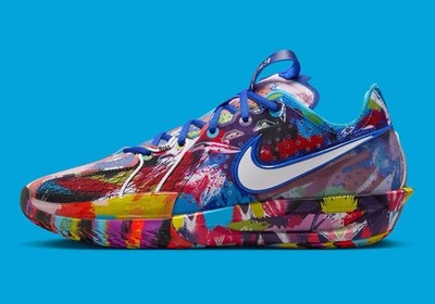 Nike GT Cut 3 x Jewell Loyd Paint Splatter Sneakers IF2523-100 Men's Size 17