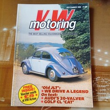VW Motoring magazine September 1989 Volkswagen Beetle Golf Audi 90 Passat