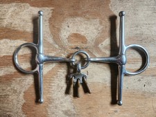 English Full Cheek Snaffle with Copper Keys/Players GUC