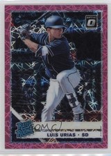 2019 Panini Donruss Optic Rated Rookies Pink Velocity Prizm /199 Luis Urias fm0