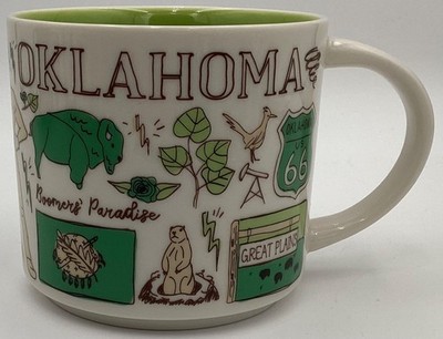 Starbucks Oklahoma Been There Series Across the Globe 14oz Coffee Tea Mug BWC 20
