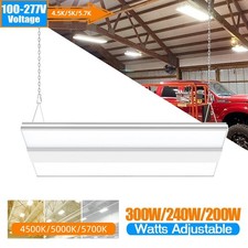 300W-45000LM LED Linear High Bay Shop Light 4.5-5.7K Hanging Light for Warehouse