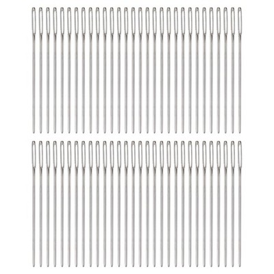 60Pcs Large Eye Blunt Needles 2'' Tapestry Needle Yarn Sewing Knitting Needle
