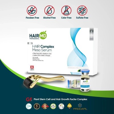 HairMD Clinical Hair Complex Meso Serum (10 Stück) + 2 Applikatoren + 1...