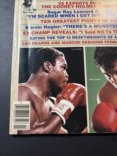 Lou Sahadi's Boxing Scene Magazine Feb/Mar 1982 Cooney vs Holmes Hagler Leonard - Picture 5 of 8