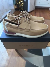 Sperry Men's Gold A-O Pw 2.0 Boat Shoe, Tan