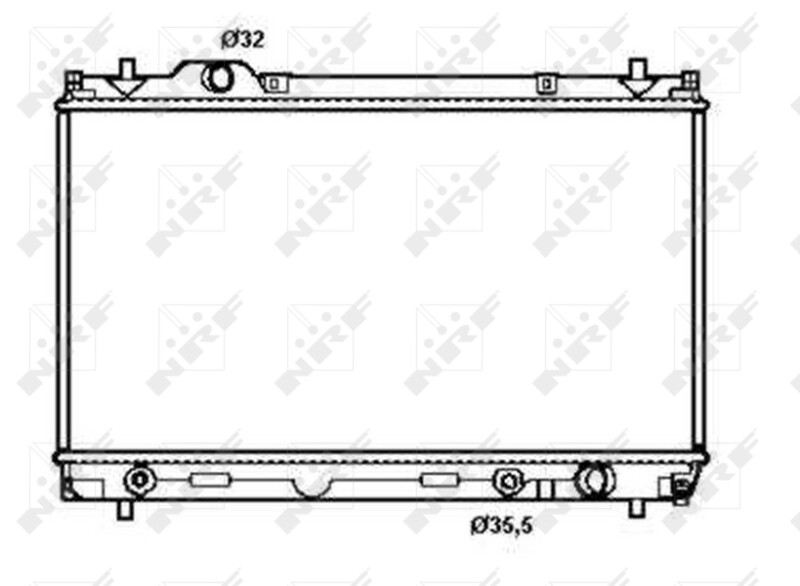 NRF 50256 Radiator, engine cooling for CHRYSLER,DODGE