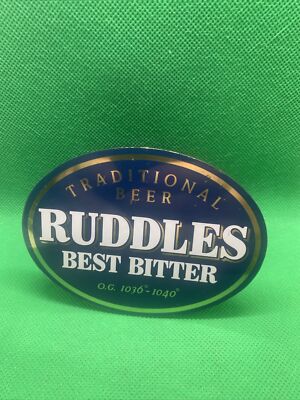 Vintage Ruddles Best Bitter Sign, Metal,Pump Clip, Font Badge, Pub ...