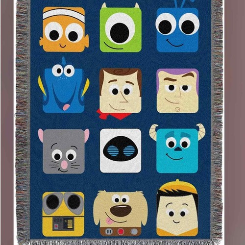 Northwest Disney-Pixar "Pixarland" Coperta da lancio in arazzo tessuto, 48" x 60" - Foto 2 di 3