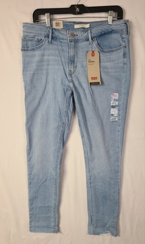Levi's 711 Mid Rise Skinny Jeans, Women's Size 14 Medium, Blue