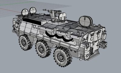 Platts 1/72 Finnish Army SISU XA-203 AMV Armored soldier