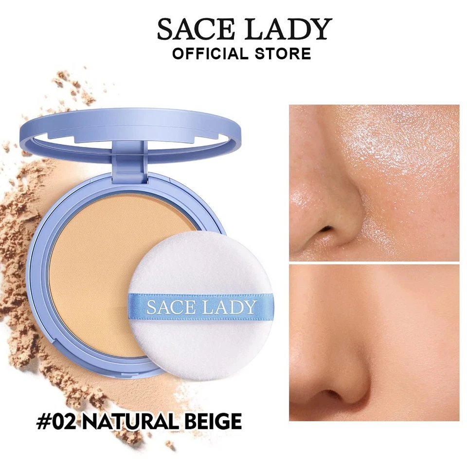 0SACE LADY Oil-control Compact Powder Foundation Waterproof Matte Face Powder Be - Image 2 of 3