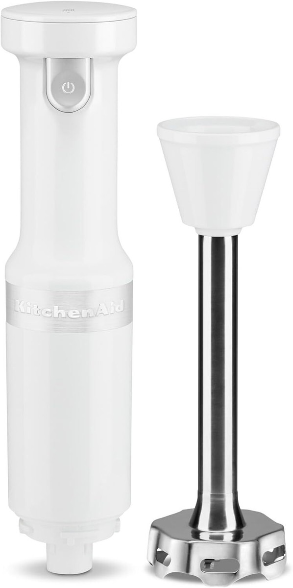 KitchenAid KHBBV53WH Cordless Hand Blender 8 Inch White for sale