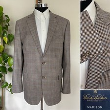 Brooks Brothers Mens Madison Two-Button Blazer Italian Wool Sport Coat Size 46L