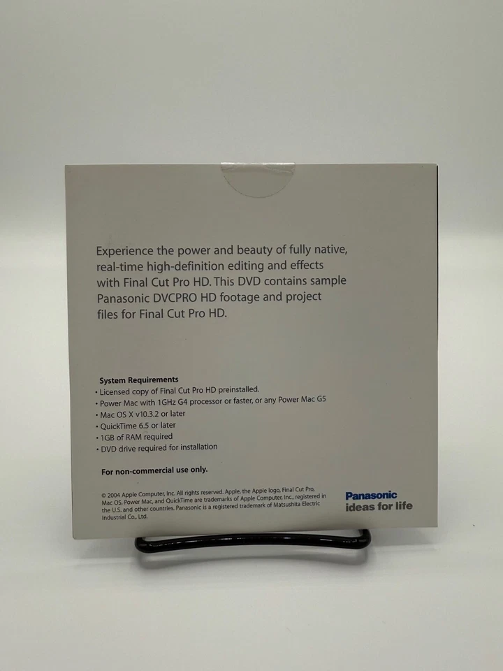 Apple Final Cut Pro HD Sampler! Vintage Promo DVD From 2004! VERY RARE! SEALED! - Image 2 of 2