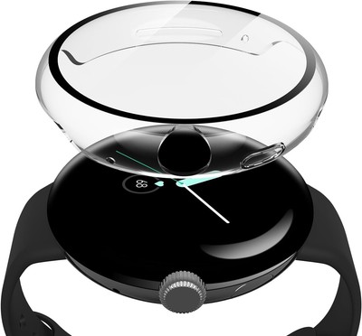 2 Pack Hard PC Case with Screen Protector Compatible with Google Pixel Watch 2 (