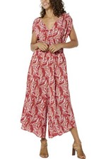 G by Giuliana Black Label Chiffon Smocked Waist WideLeg Jumpsuit Amber