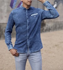 Denim Long Sleeve Shirt for Men