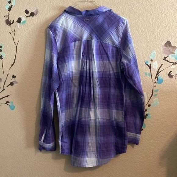 Columbia pullover Henley button collar shirt L - image 2