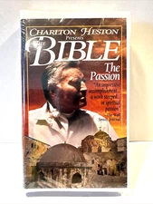 THE BIBLE The Passion - Charlton Heston Presents VHS Clamshell Case ~ NEW SEALED