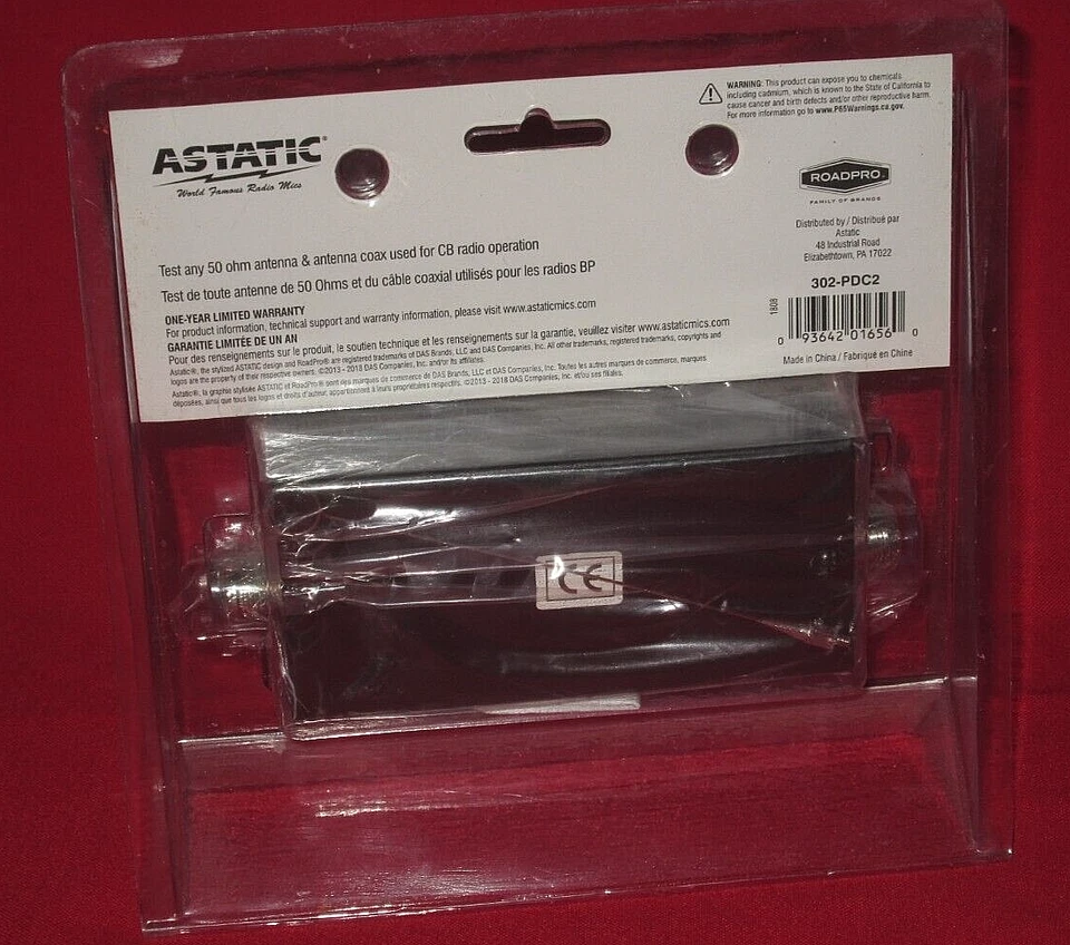 New in Sealed Package Astatic 302-PDC2 SWR Field Strength Test Meter - Image 2 of 3
