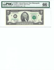 2003 $2 FRN FR1937I* PMG 66 EPQ, Minneapolis * Note S/N I00266614*!!!