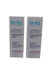 Lot/2 M-61 Powerful Skincare Vitablast C Serum 2.0 ~ 1 oz / 30 ml x 2