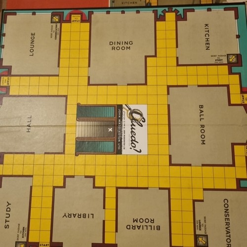 1972 VINTAGE WADDINGTONS CLUEDO ISTRUZIONI TUTTI I PERSONAGGI COMPLETO - Foto 7 di 11