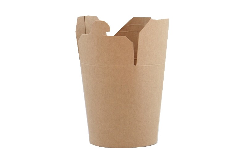 Nudelbox braun, Dönerbox, Foodbox, Snackbox, Asiabox, ohne Druck 500ml [50 Stk]