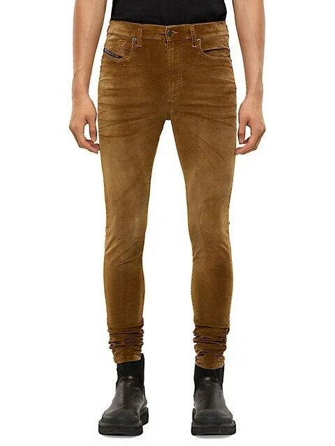 Diesel D-AMNY-Y Pantaloni (Jeans) 069PS Size W33 Skinny Stretch Brown