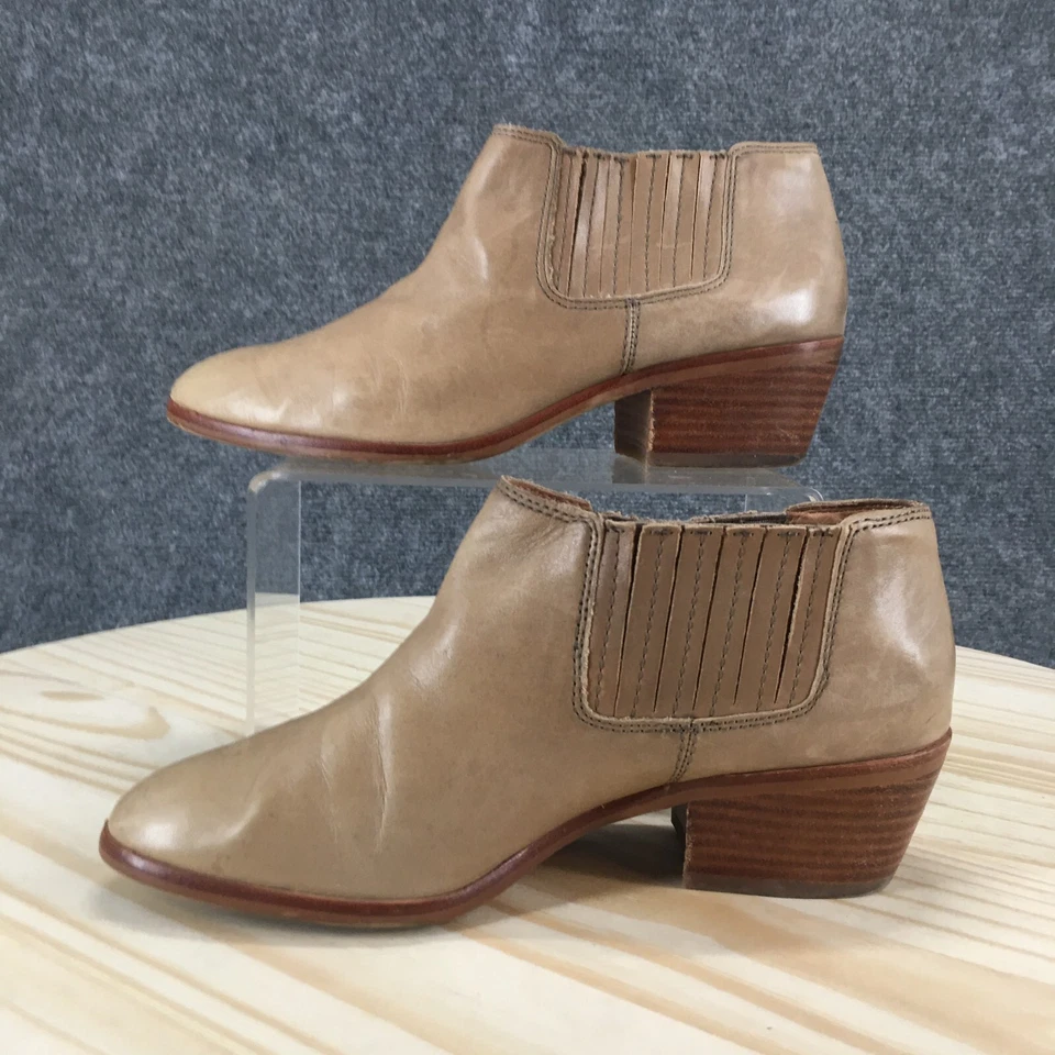 Madewell Botas Mujer 6.5 The Spencer Chelsea Beige Informal Tobillo Bloque C1375 Foto 2 de 4