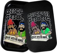 Metal Tray with PVC Soft Magnetic Lid, 11" X 7" - Large Storage Decorative Tray