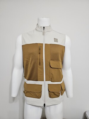 adidas Men's Adicross Full-Zip Golf Vest HS5611 Clear Brown