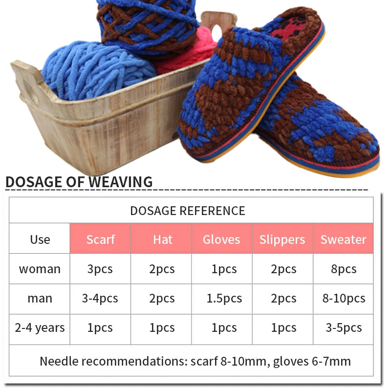 100G Skeins Chunky Chenille Yarn Soft as Milk Ideal for Baby Crochet Knitting UK - Image 4 of 4