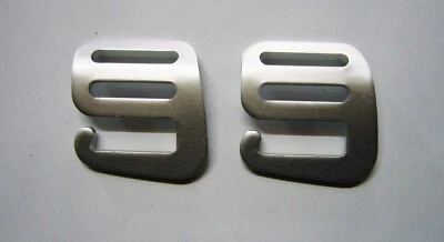 ANDERE 2 x G - Haken, Aluminium, 25 mm