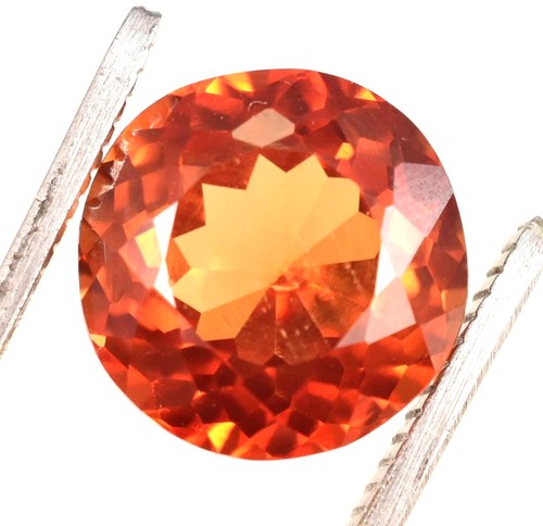 12.00 CT Natural Flawless Ceylon Padparadscha Sapphire Loose Gemstone Cut - Picture 1 of 4