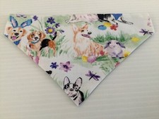 Easter Dog Print Small Over the Collar Dog Bandana Pet Fashion Accessory