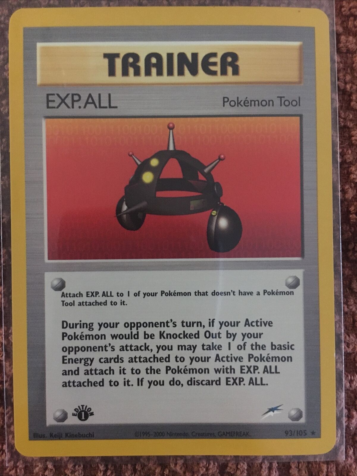 1st Edition EXP.ALL 93/105 Rare - Neo Destiny Set - Trainer Pokemon Card NM