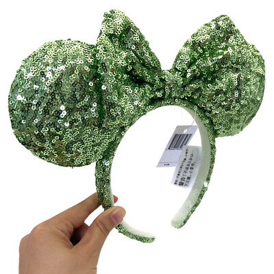 Disney Parks Green Sequins Exclusive Anniversary Minnie 