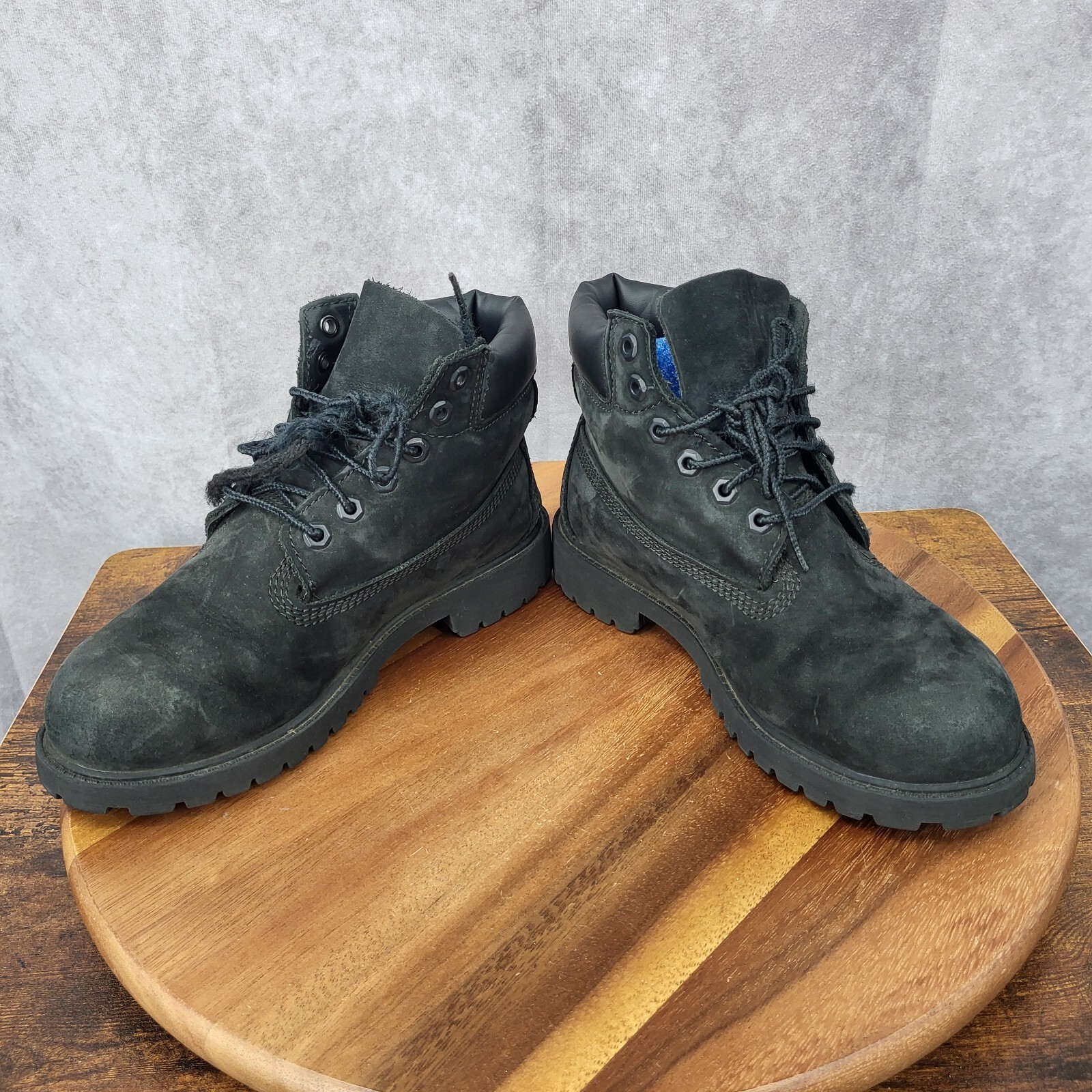 Timberland Boots Youth 3 M Primaloft 200 Gram Black Nubuck Leather Waterproof