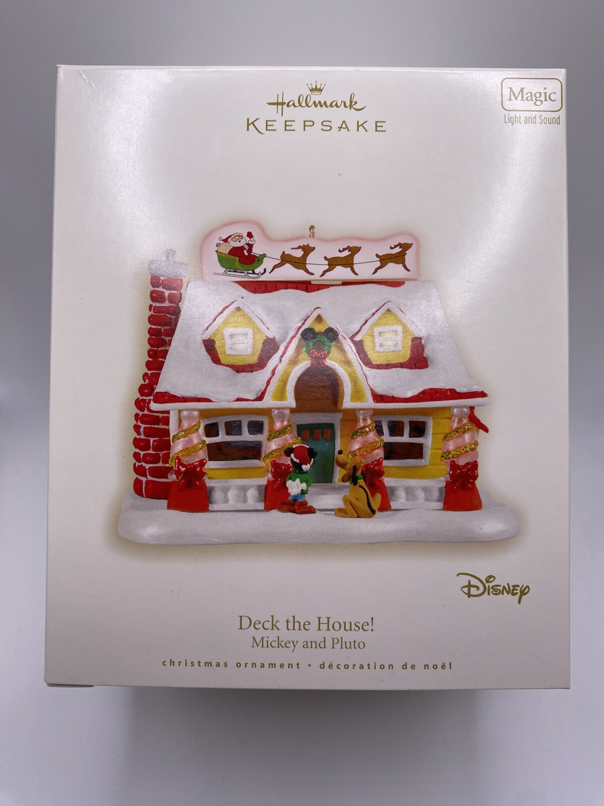 2008 Hallmark Keepsake DECK THE HOUSE!  Mickey and Pluto- MAGIC- NEW- READ