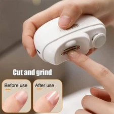 Safety Electric Nail Clipper Automatic Thick Nails Trimmer Professional Tool US