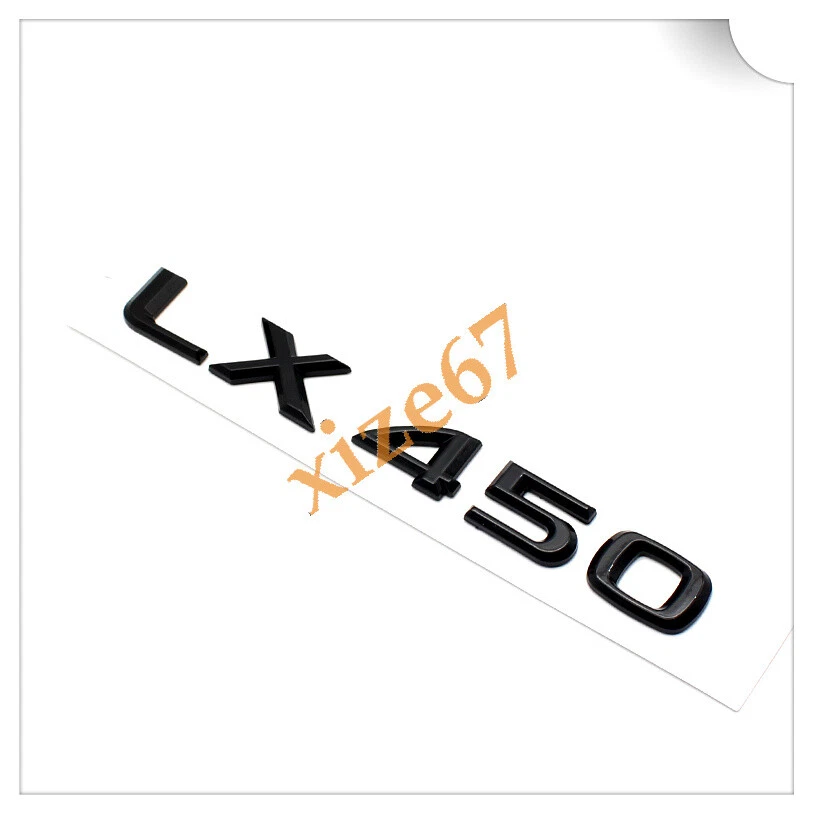Pegatina insignia emblema letras maletero número "LX 450" negro brillante para LX LX450 Foto 2 de 3