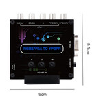 RGBS VGA SCART AUDIO to Component YPBPR Video Converter Color Brightness Adjust