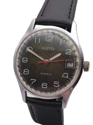 Reloj de pulsera mecánico soviético vintage clásico VOSTOK 2209 18Joyas - Imagen 1 de 12