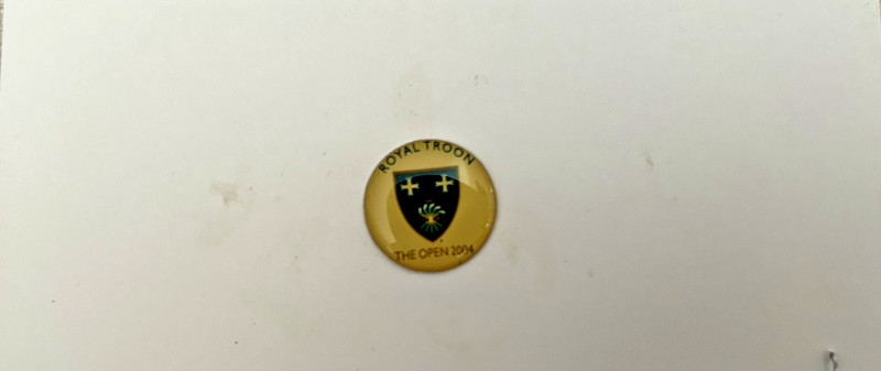Rare 2004 British Open Championship Golf Ball Marker 1/2"- Royal Troon Golf Club